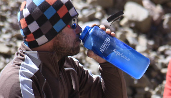 Hydration in Aconcagua