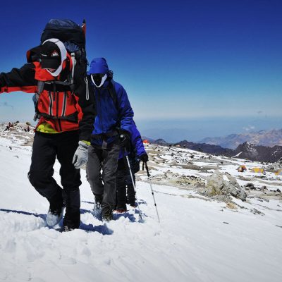 Trekking to plaza colera